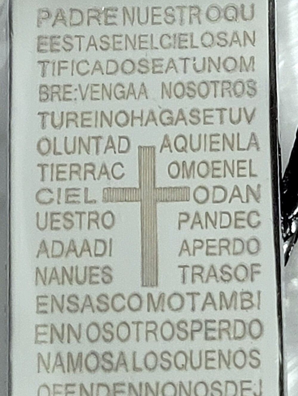 Dod Tag or Military Tag With Prayer In Spanish